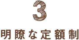 明瞭な定額制