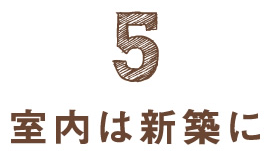 室内は新築に